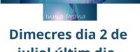 VACANCES IOGA FINS EL 17 DE SETEMBRE 2025