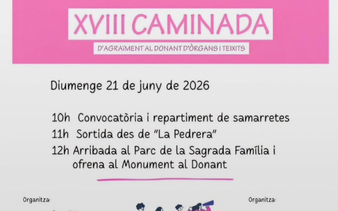 💚 21 de junio: Caminamos para dar las gracias 💚