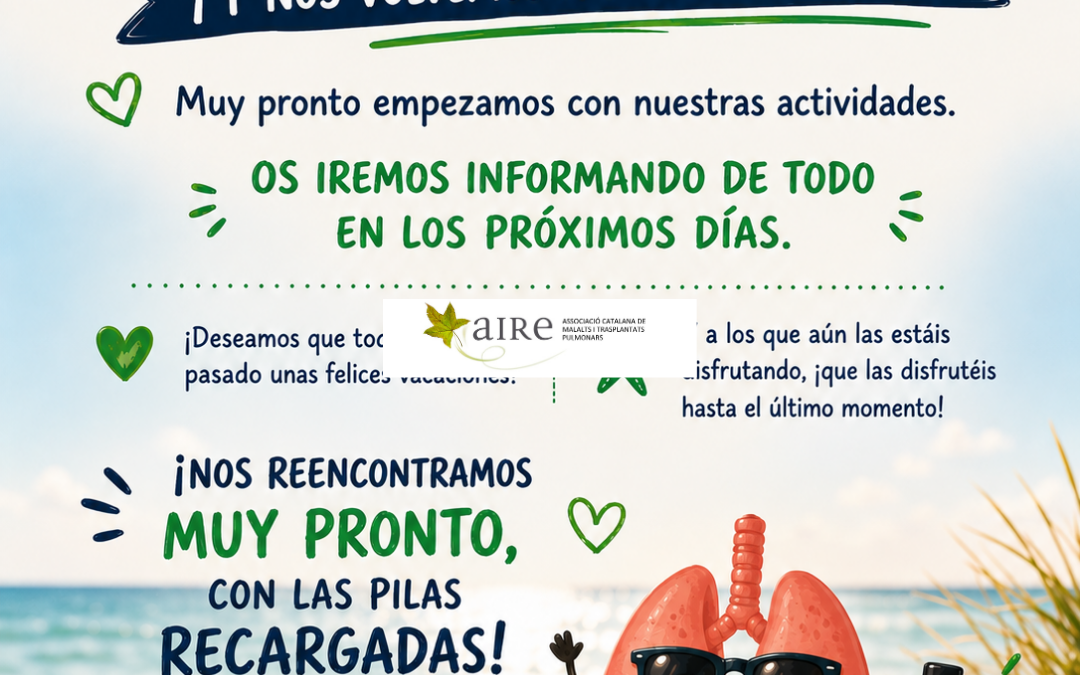  Se acaban las vacaciones… ¡y en AIRE volvemos a ponernos en marcha! 